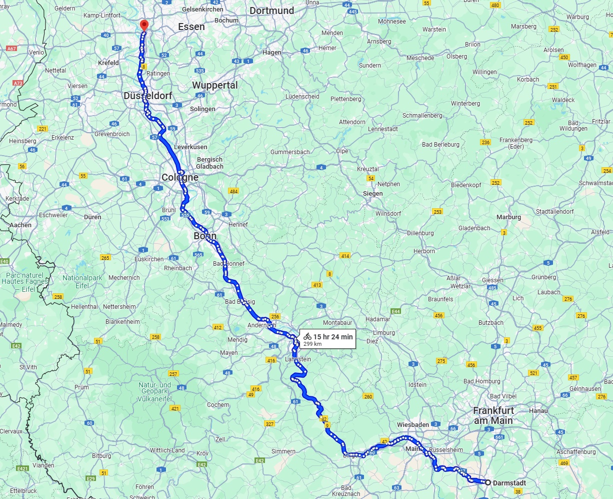 Anreise von Darmstadt Zu Duisburg Über 