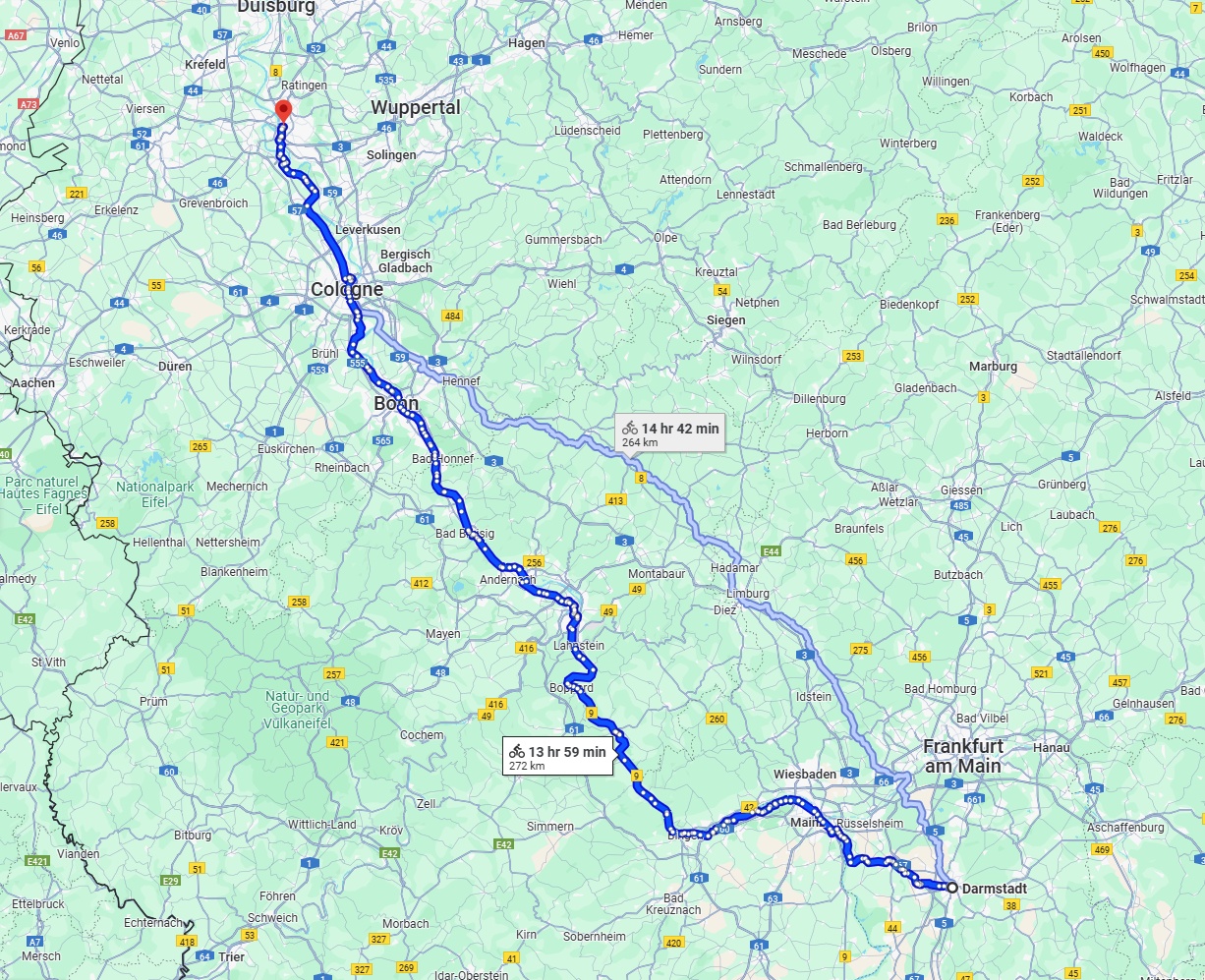 Anreise von Darmstadt Zu Düsseldorf Über 