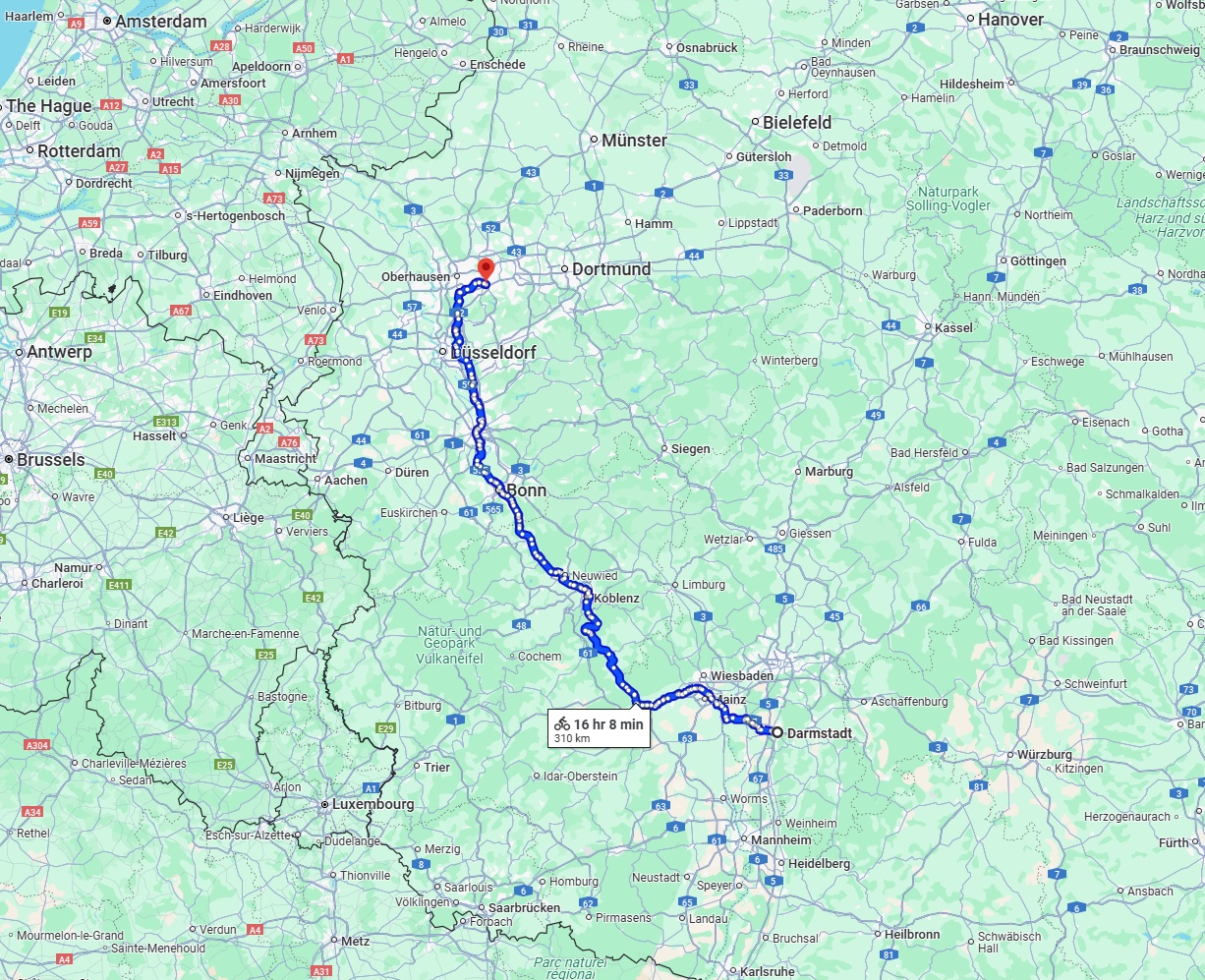 Anreise von Darmstadt Zu Essen Über 