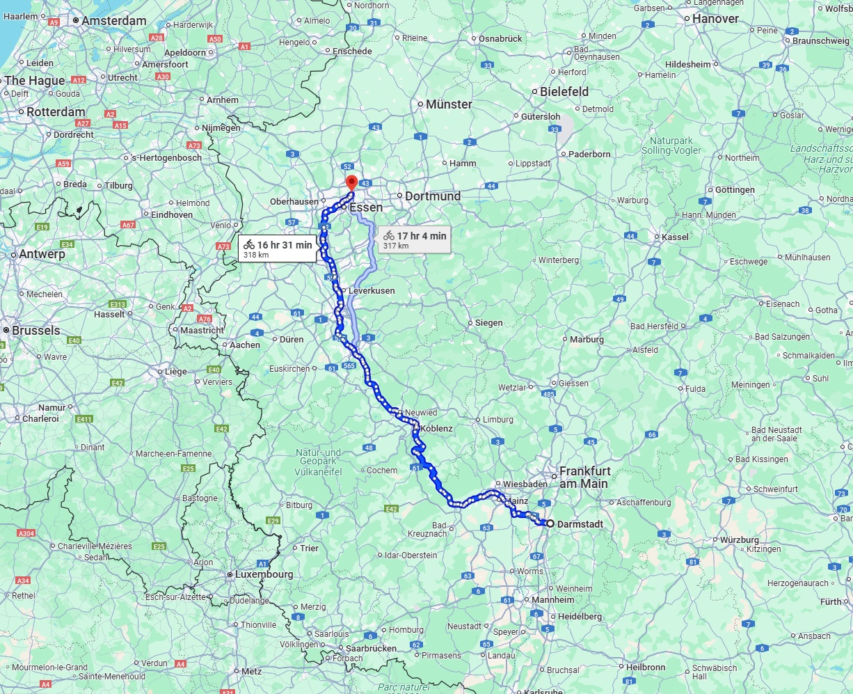Anreise von Darmstadt Zu Gelsenkirchen Über 
