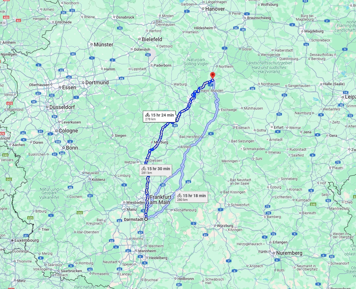 Anreise von Darmstadt Zu Göttingen Über 