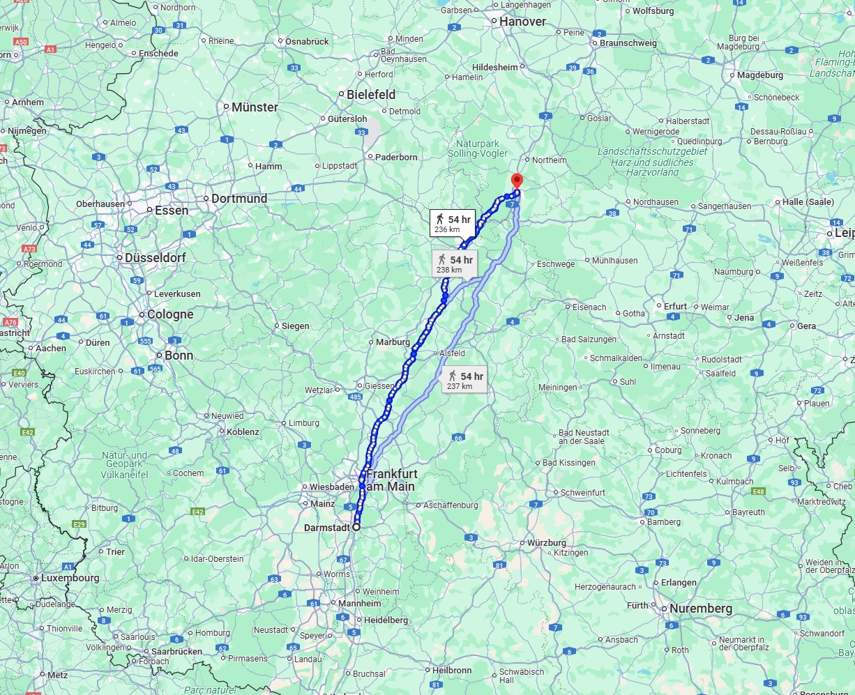 Anreise von Darmstadt Zu Göttingen Über 