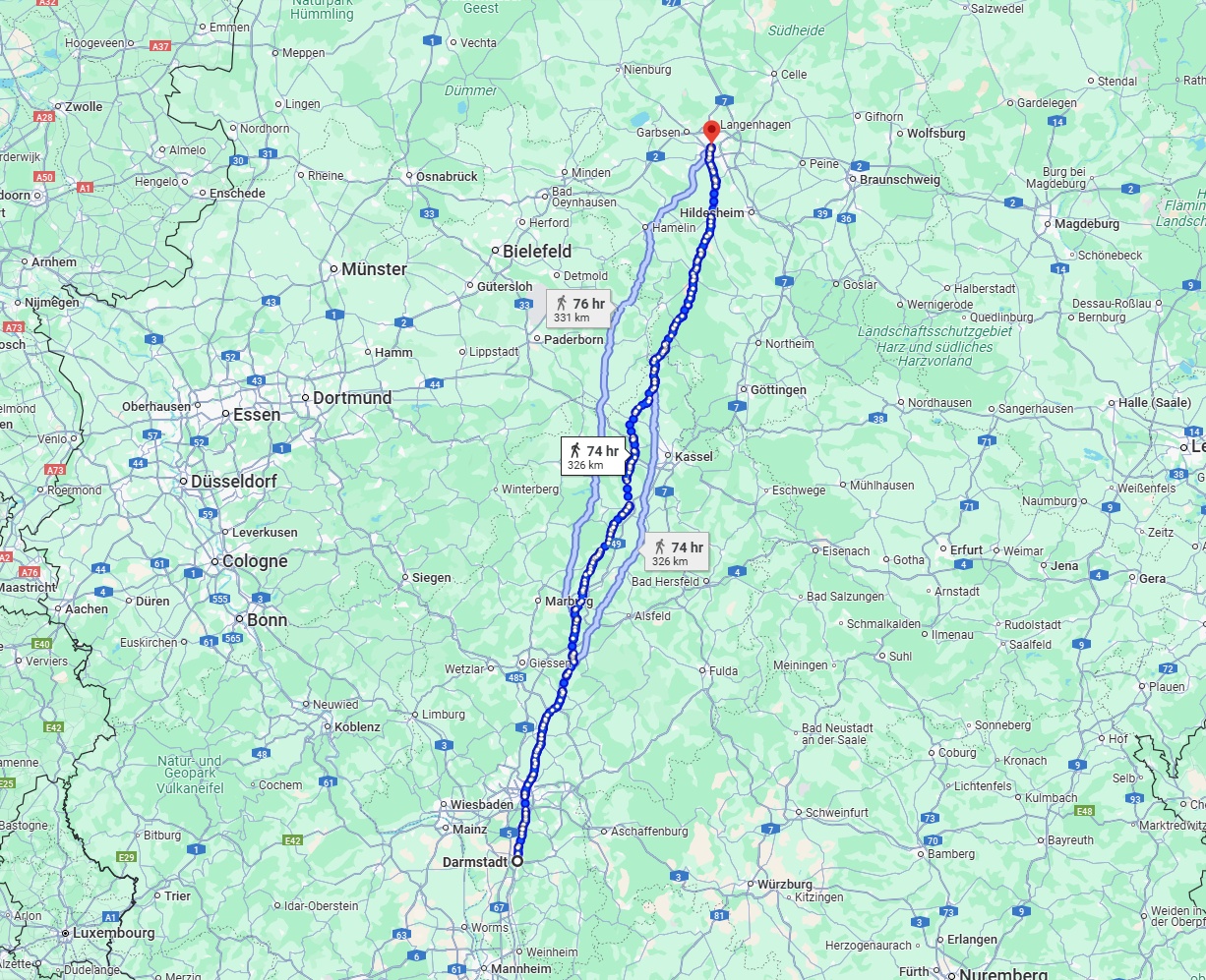Anreise von Darmstadt Zu Hannover Über 