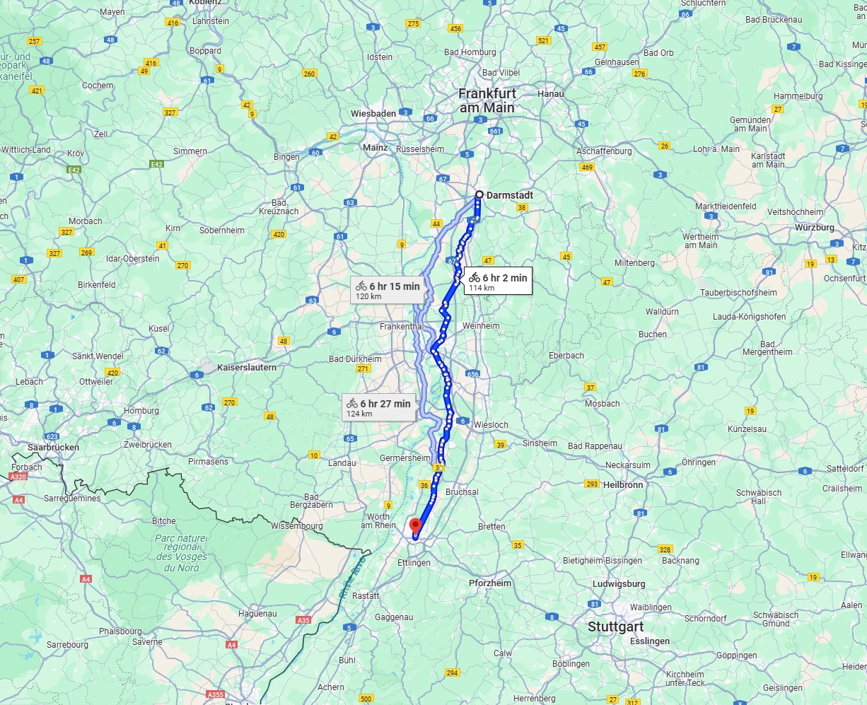 Anreise von Darmstadt Zu Karlsruhe Über 