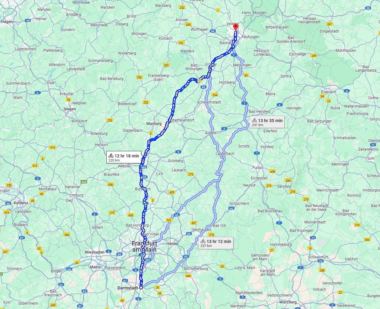 Anreise von Darmstadt Zu Kassel Über 