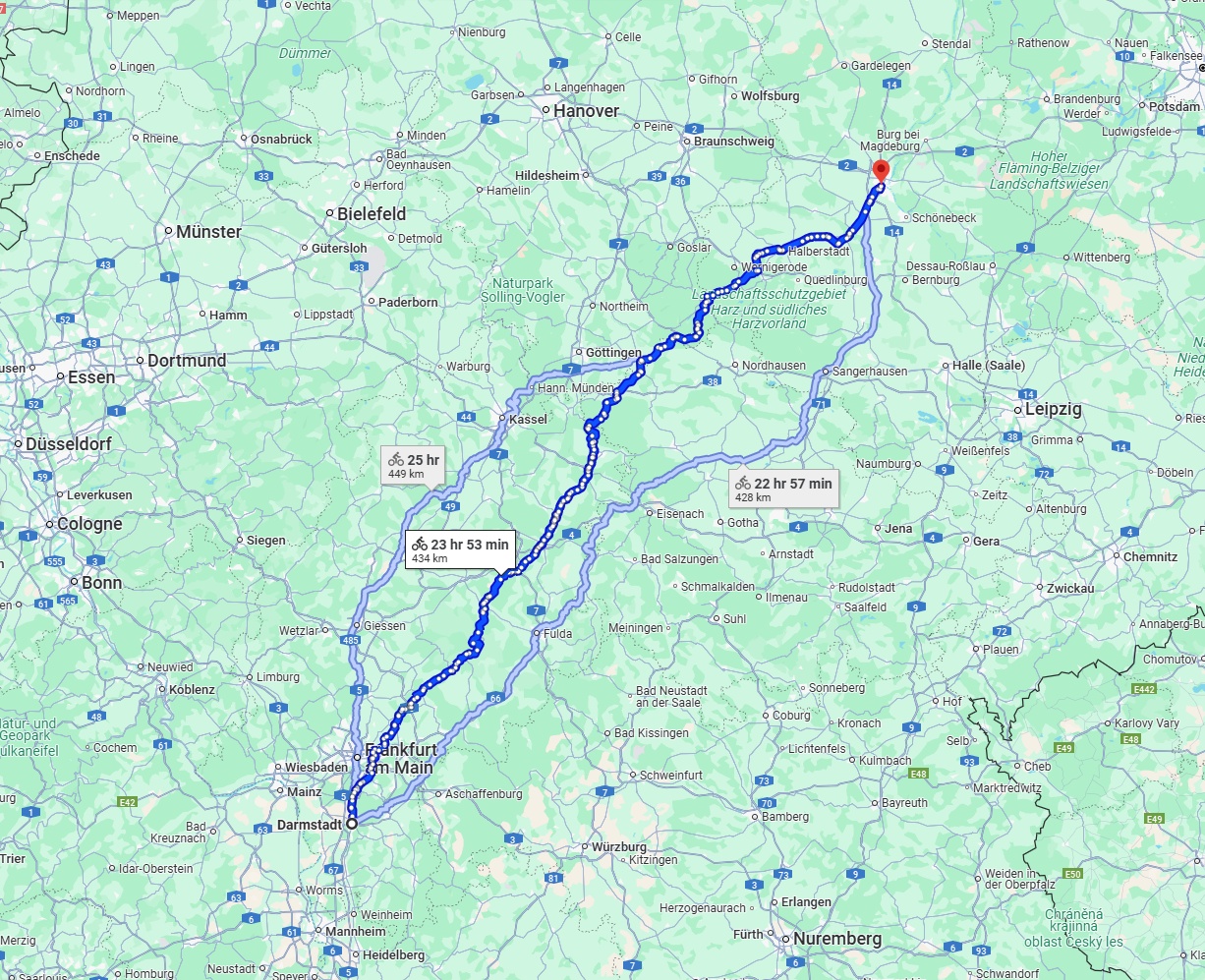 Anreise von Darmstadt Zu Magdeburg Über 