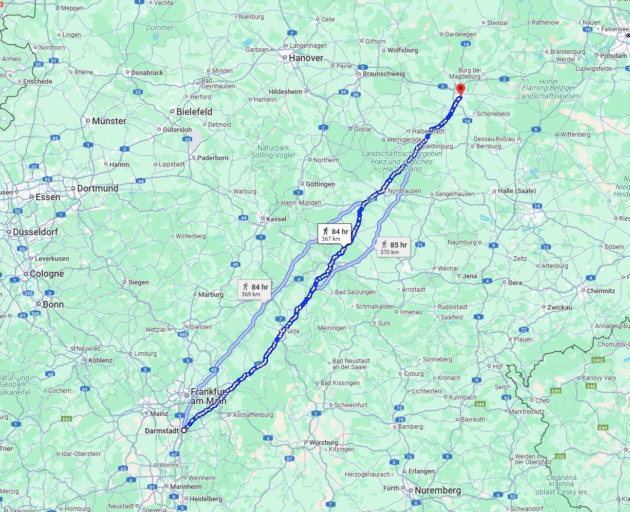 Anreise von Darmstadt Zu Magdeburg Über 