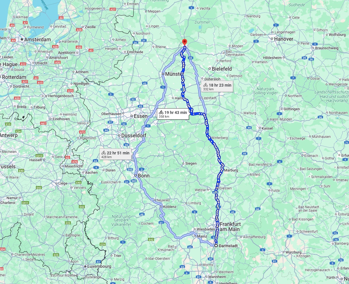 Anreise von Darmstadt Zu Osnabrück Über 