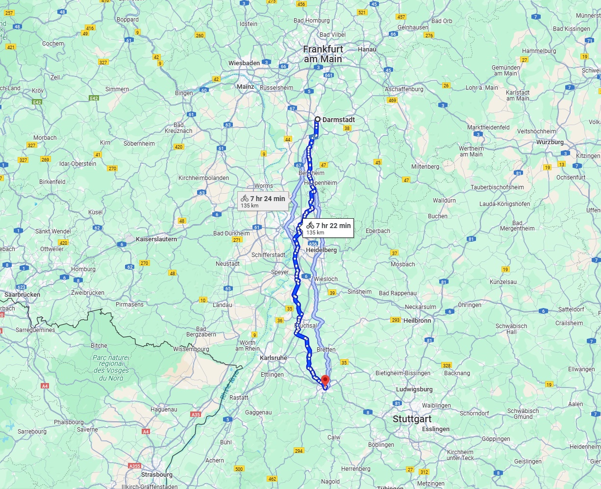 Anreise von Darmstadt Zu Pforzheim Über 
