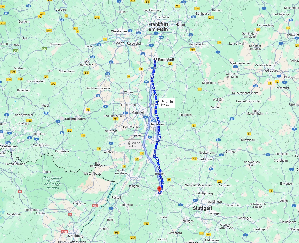 Anreise von Darmstadt Zu Pforzheim Über 