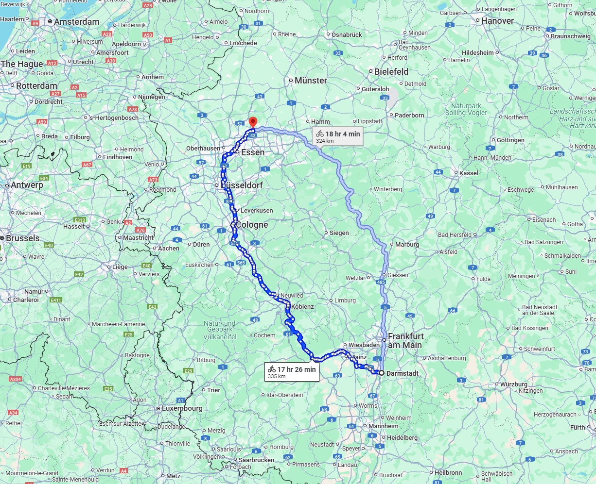 Anreise von Darmstadt Zu Recklinghausen Über 