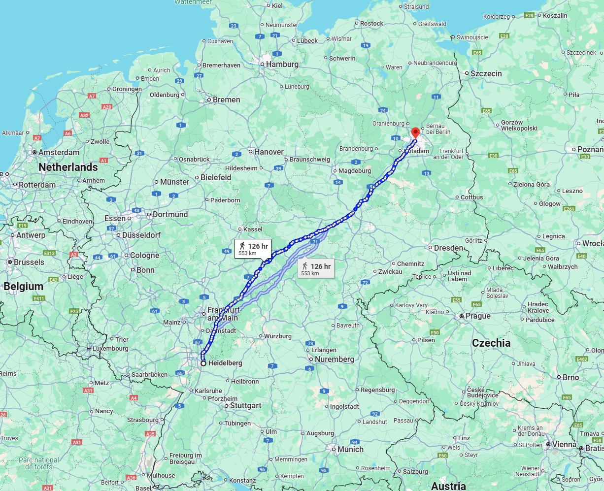 Anreise von Heidelberg Zu Berlin Über 