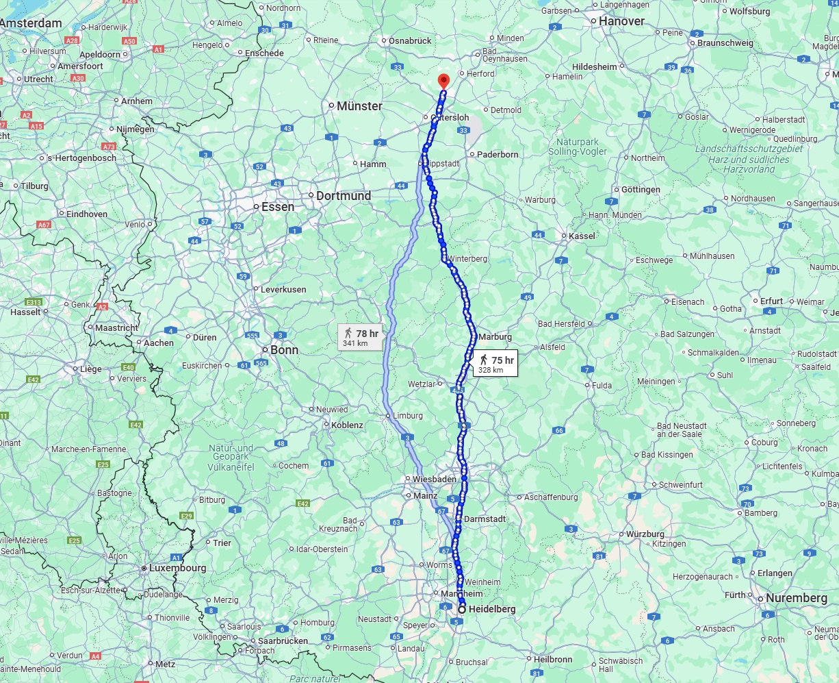Anreise von Heidelberg Zu Bielefeld Über 