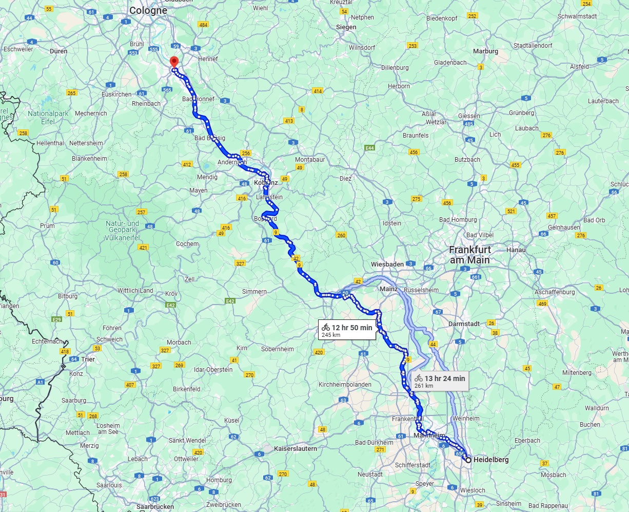 Anreise von Heidelberg Zu Bonn Über 