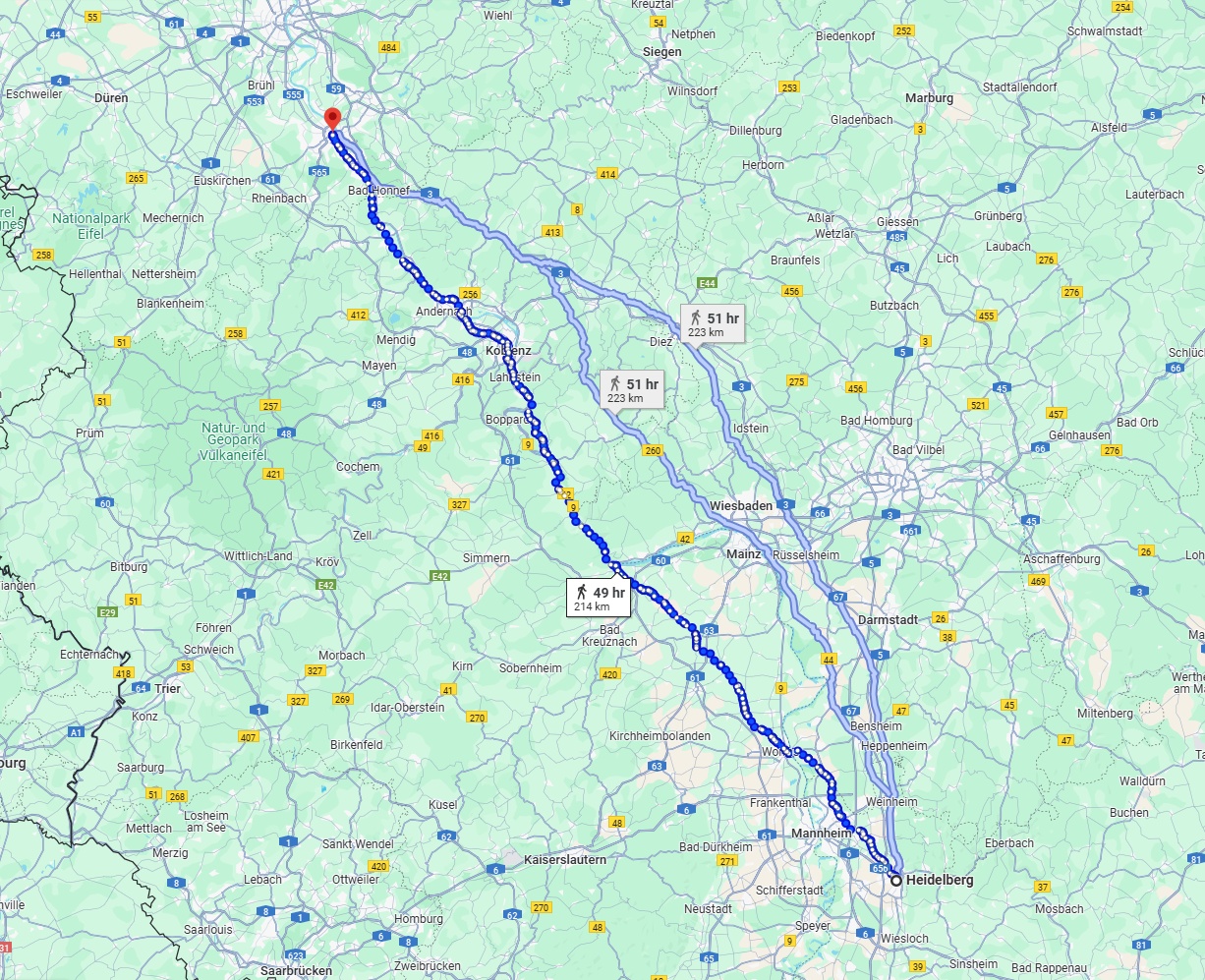 Anreise von Heidelberg Zu Bonn Über 