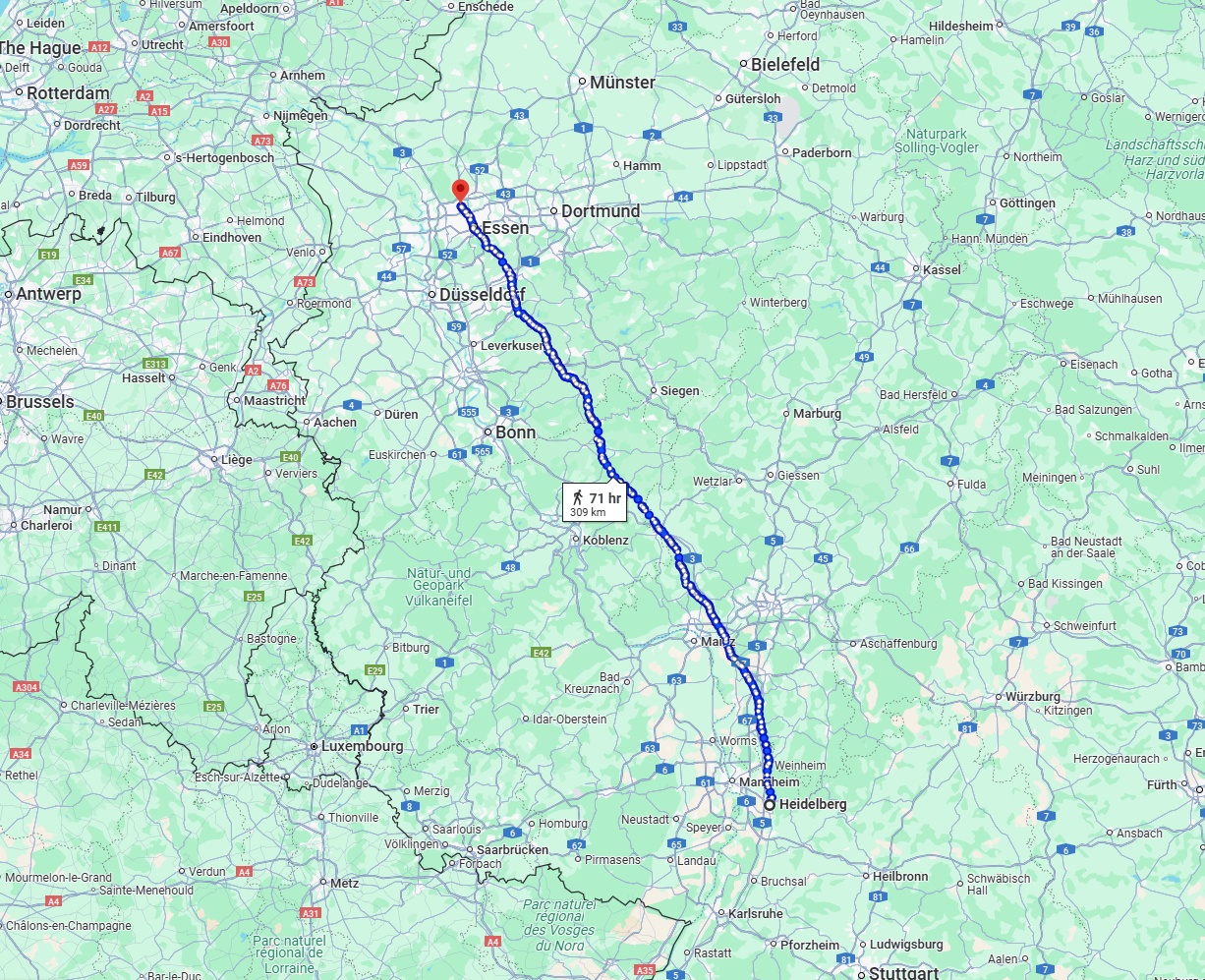 Anreise von Heidelberg Zu Bottrop Über 