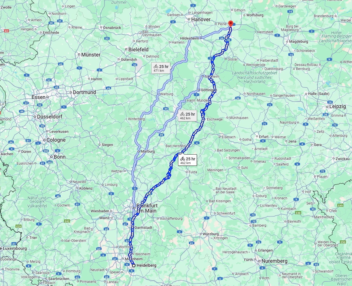 Anreise von Heidelberg Zu Braunschweig Über 