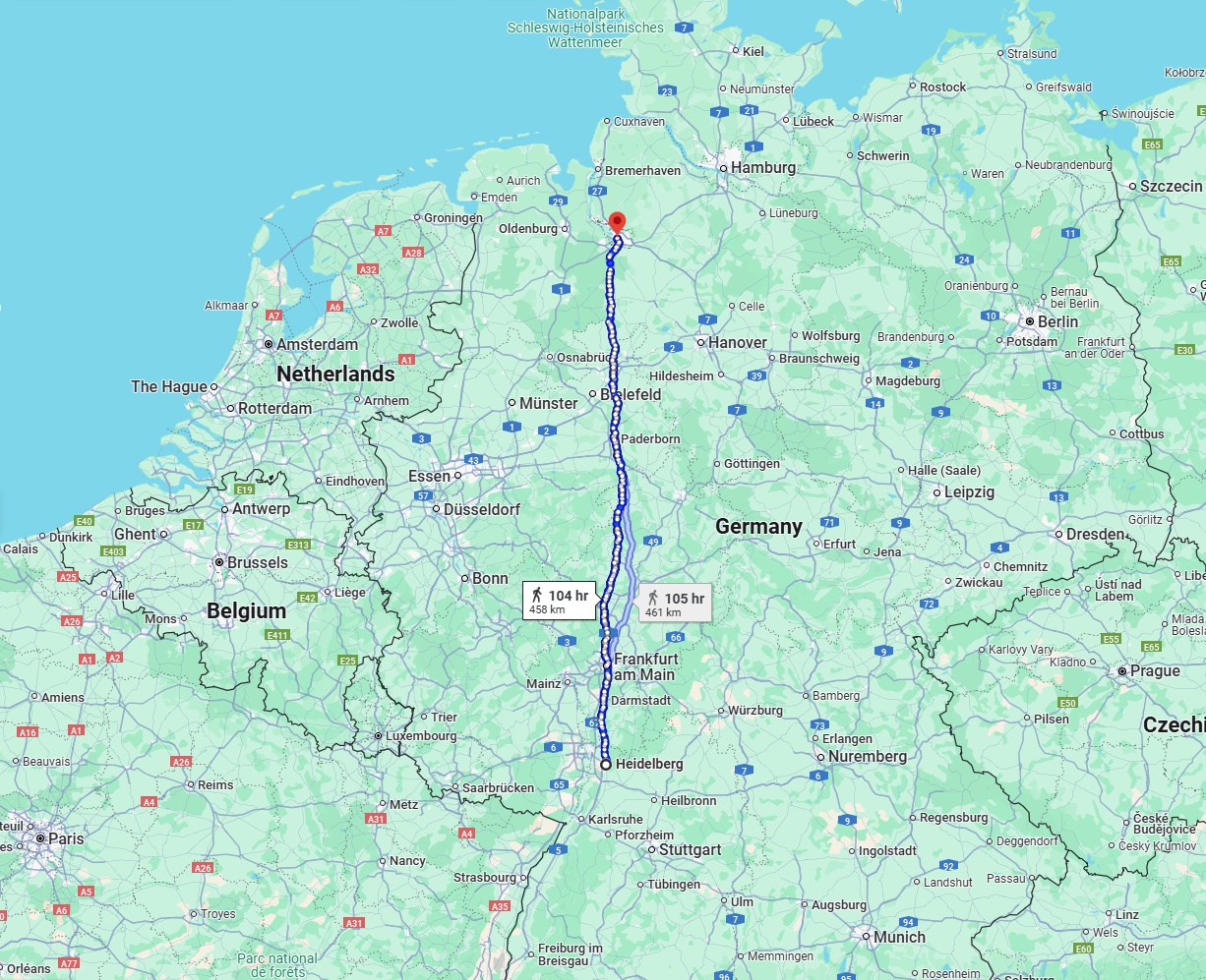 Anreise von Heidelberg Zu Bremen Über 