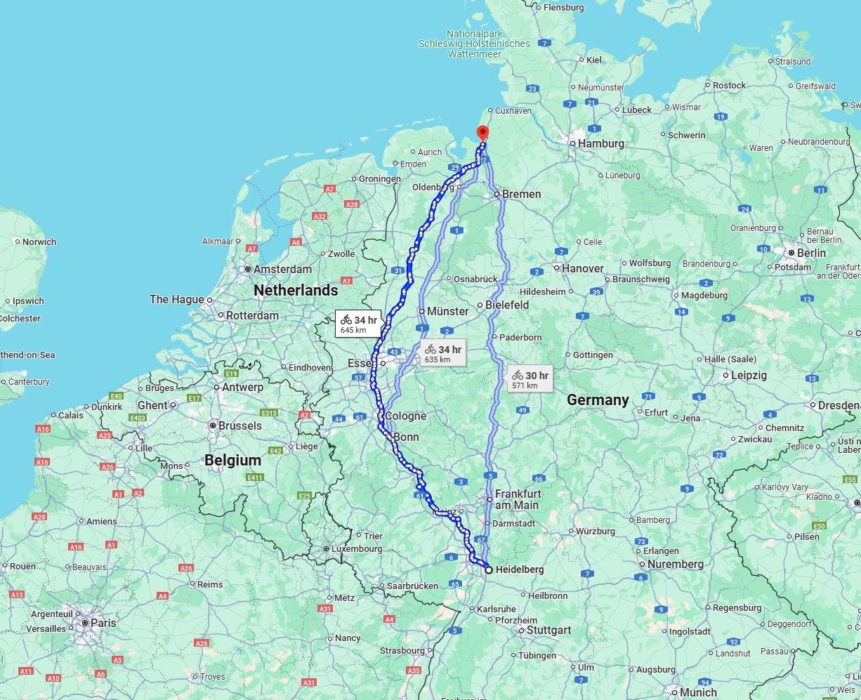 Anreise von Heidelberg Zu Bremerhaven Über 