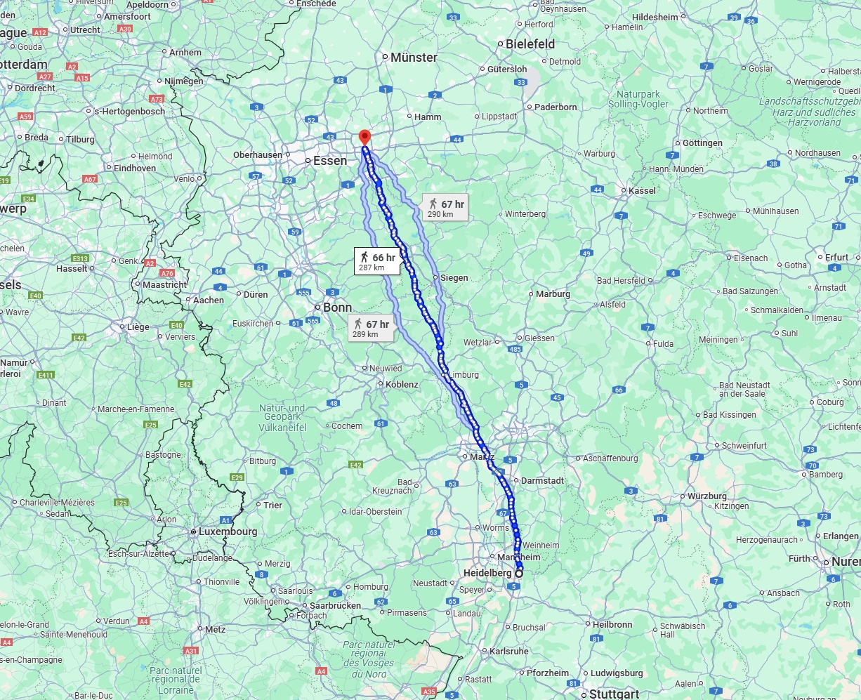 Anreise von Heidelberg Zu Dortmund Über 