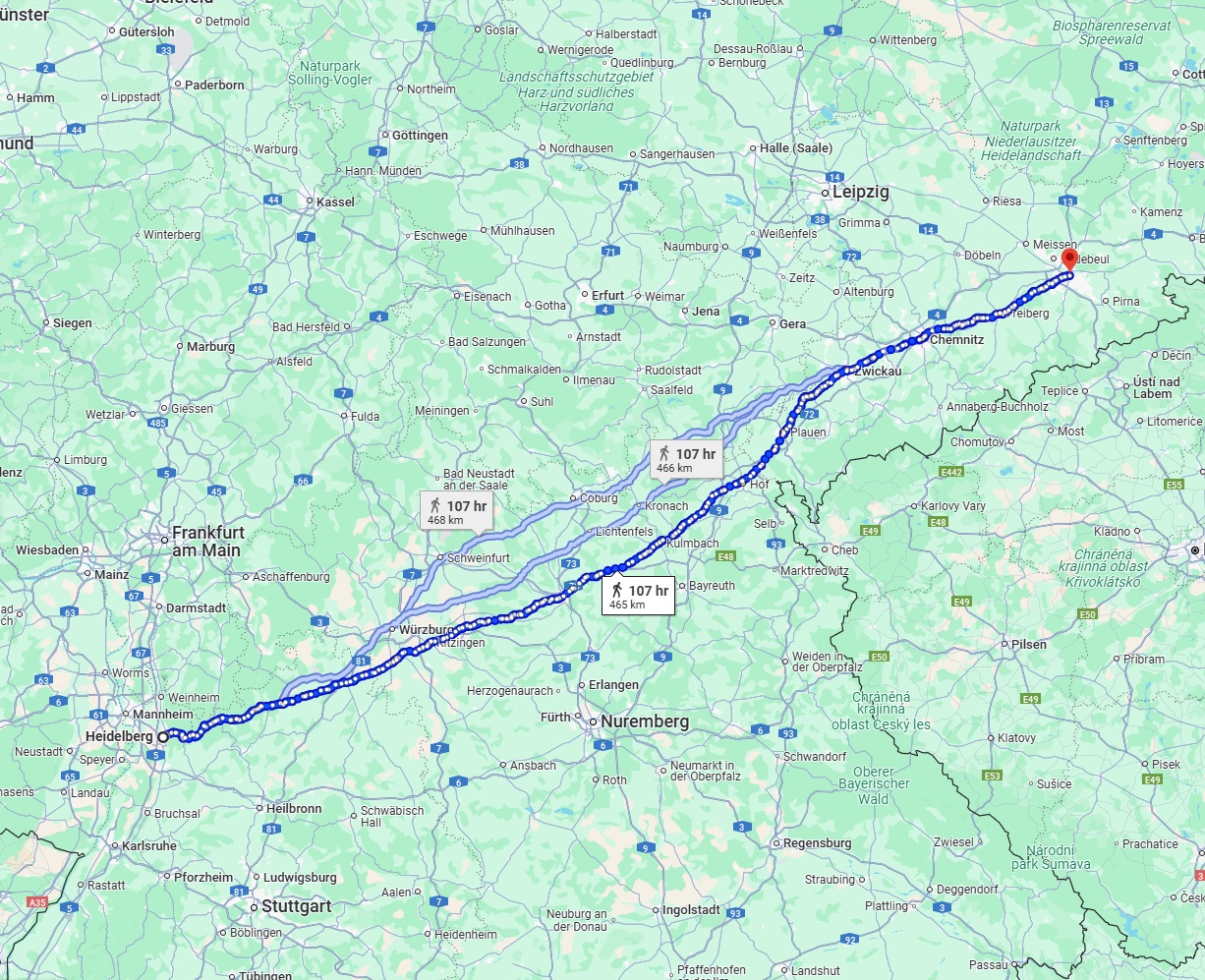 Anreise von Heidelberg Zu Dresden Über 