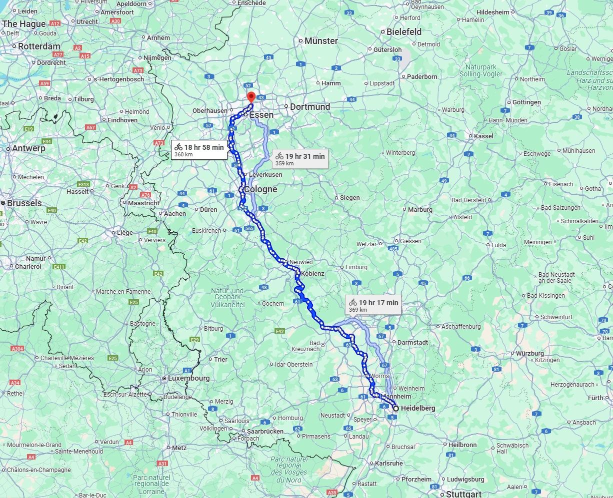 Anreise von Heidelberg Zu Gelsenkirchen Über 