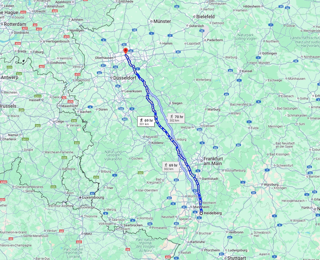 Anreise von Heidelberg Zu Gelsenkirchen Über 