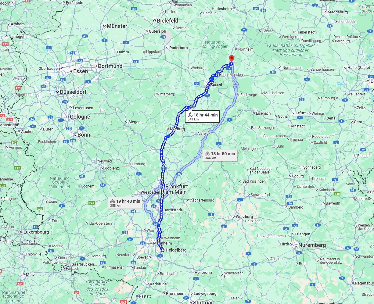 Anreise von Heidelberg Zu Göttingen Über 