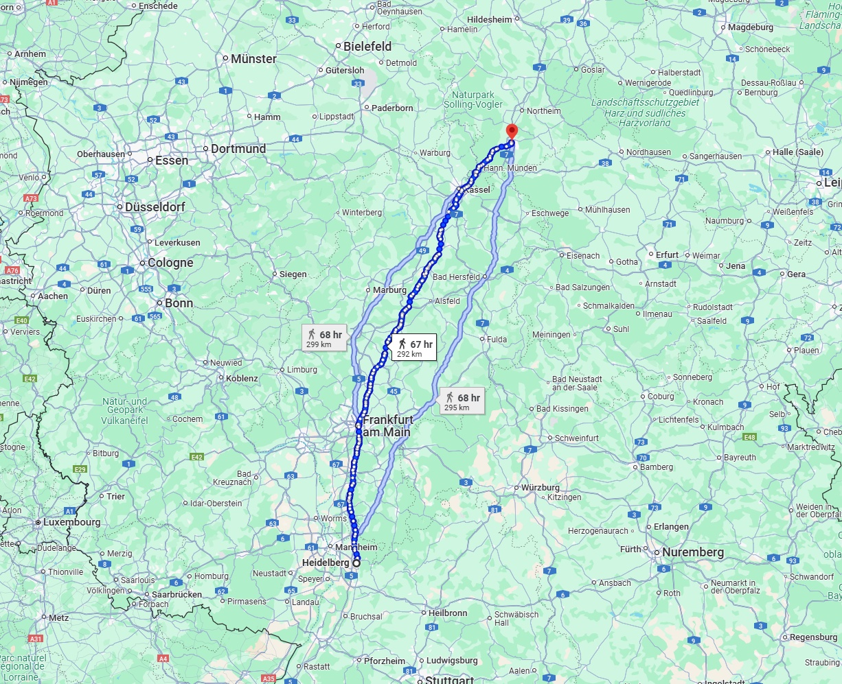 Anreise von Heidelberg Zu Göttingen Über 
