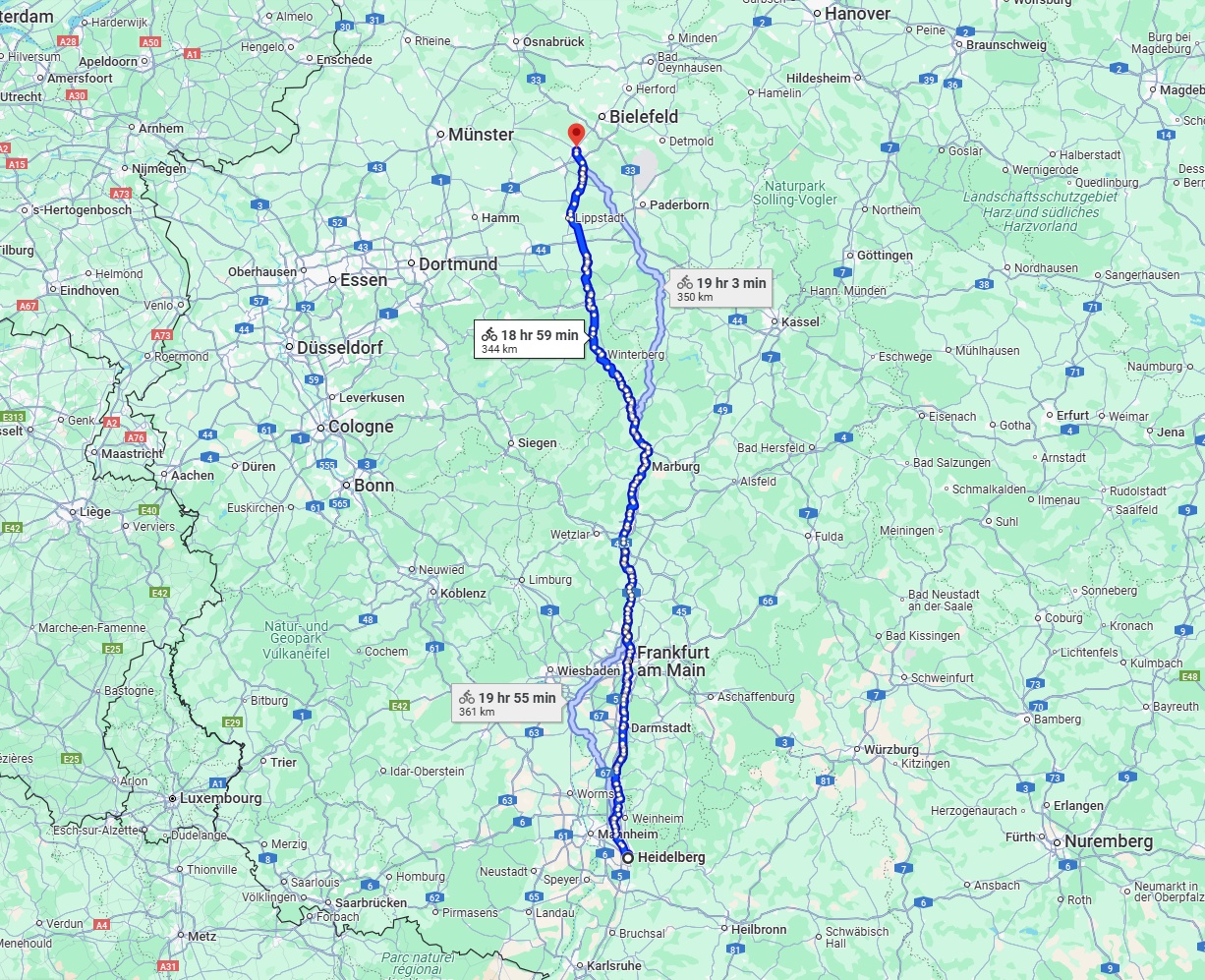 Anreise von Heidelberg Zu Gütersloh Über 