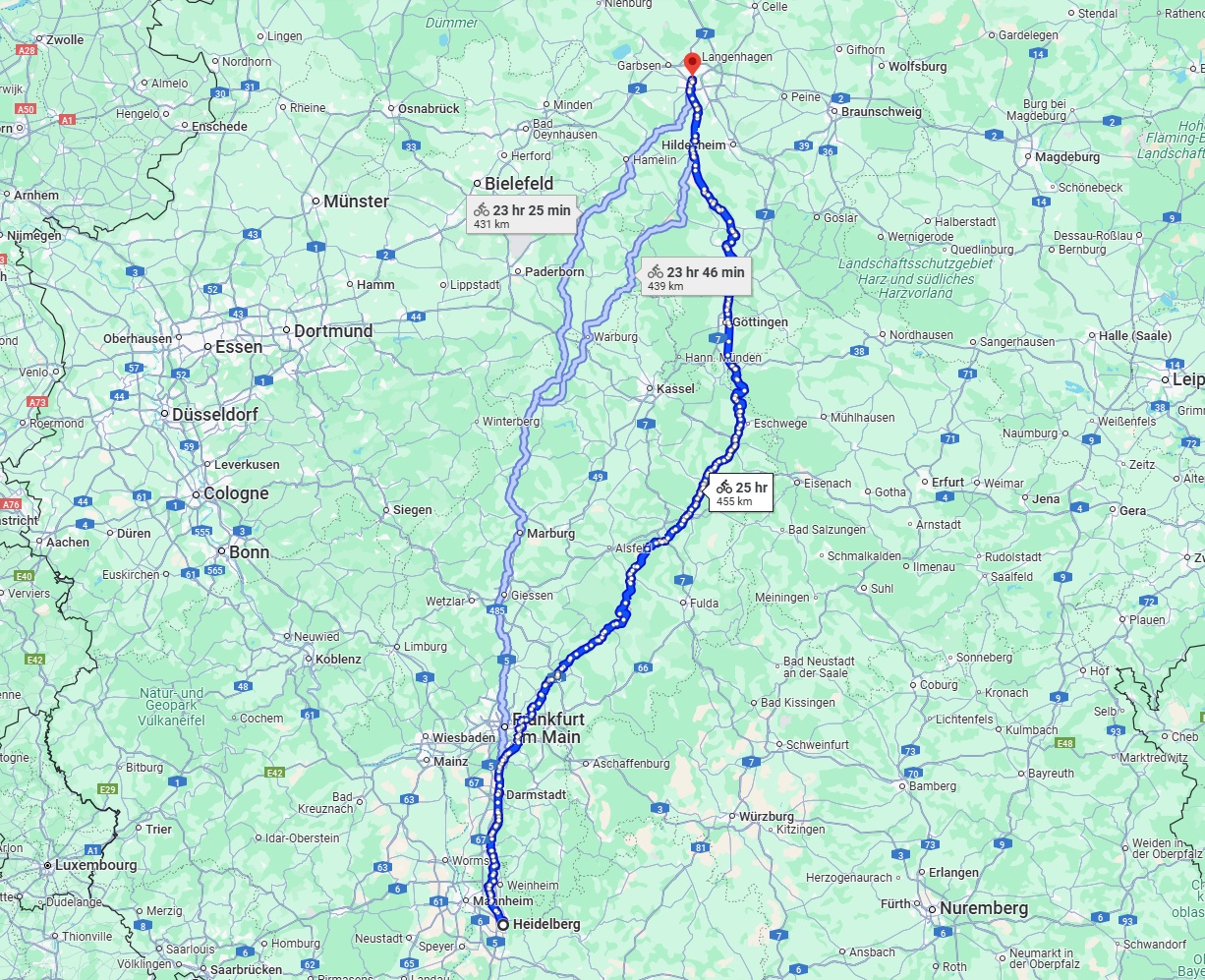 Anreise von Heidelberg Zu Hannover Über 