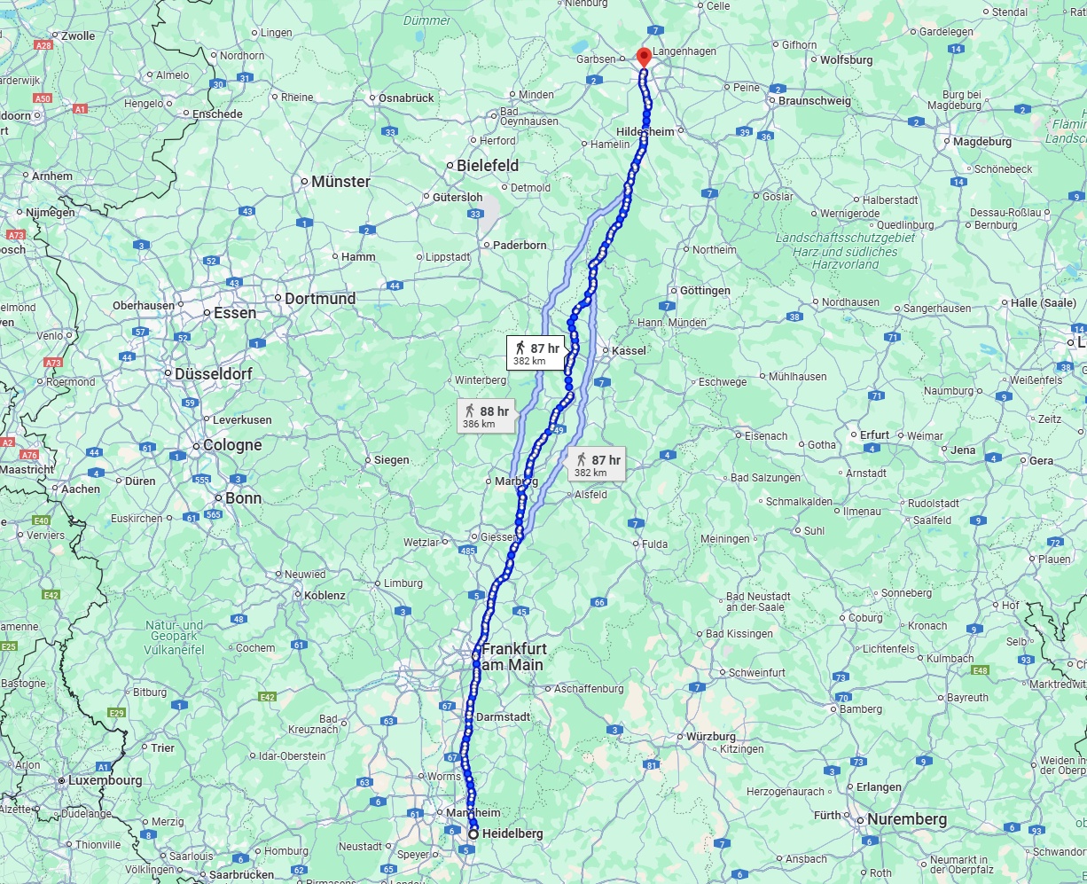Anreise von Heidelberg Zu Hannover Über 