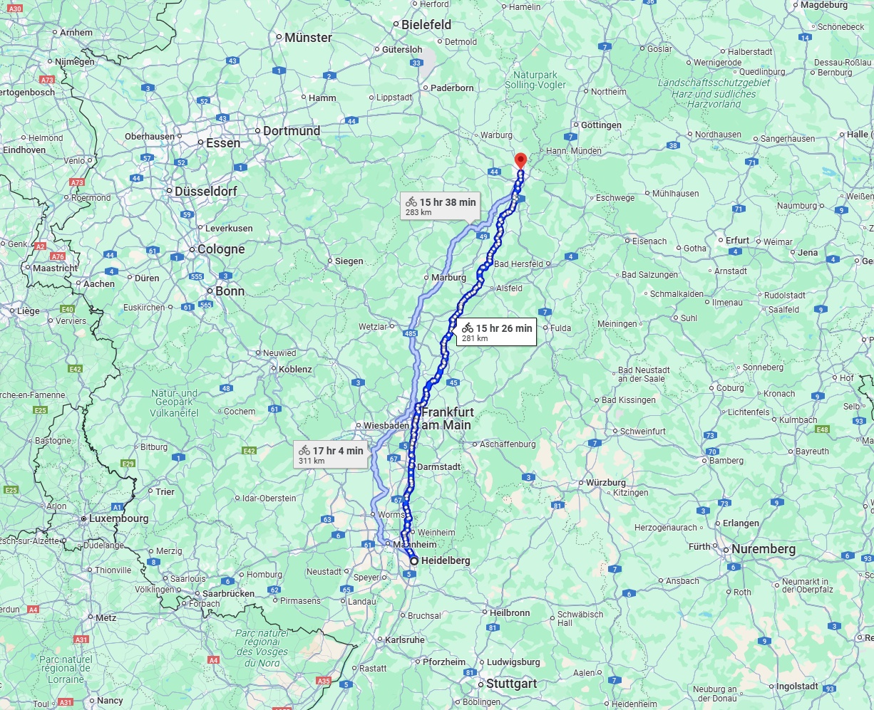 Anreise von Heidelberg Zu Kassel Über 