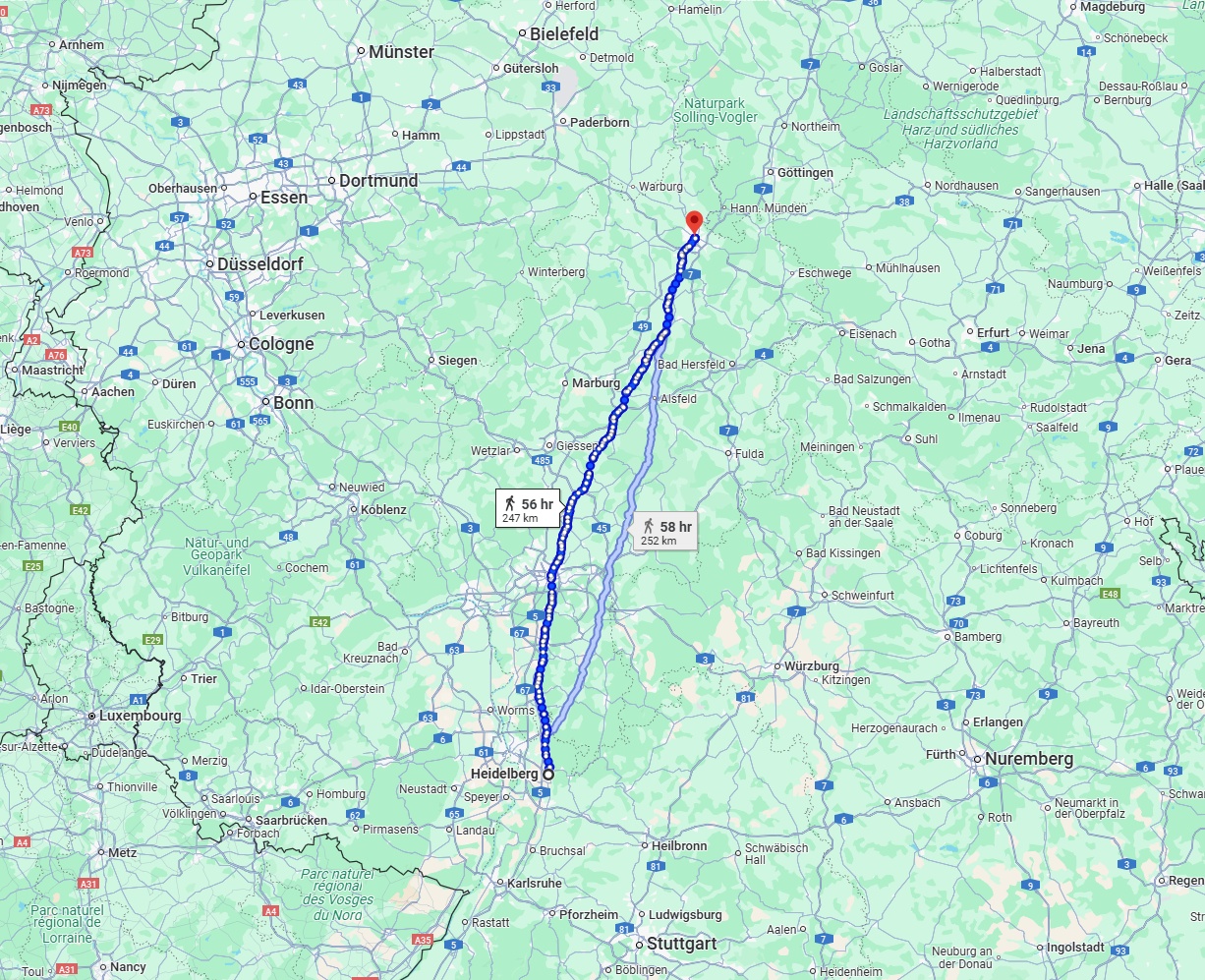 Anreise von Heidelberg Zu Kassel Über 
