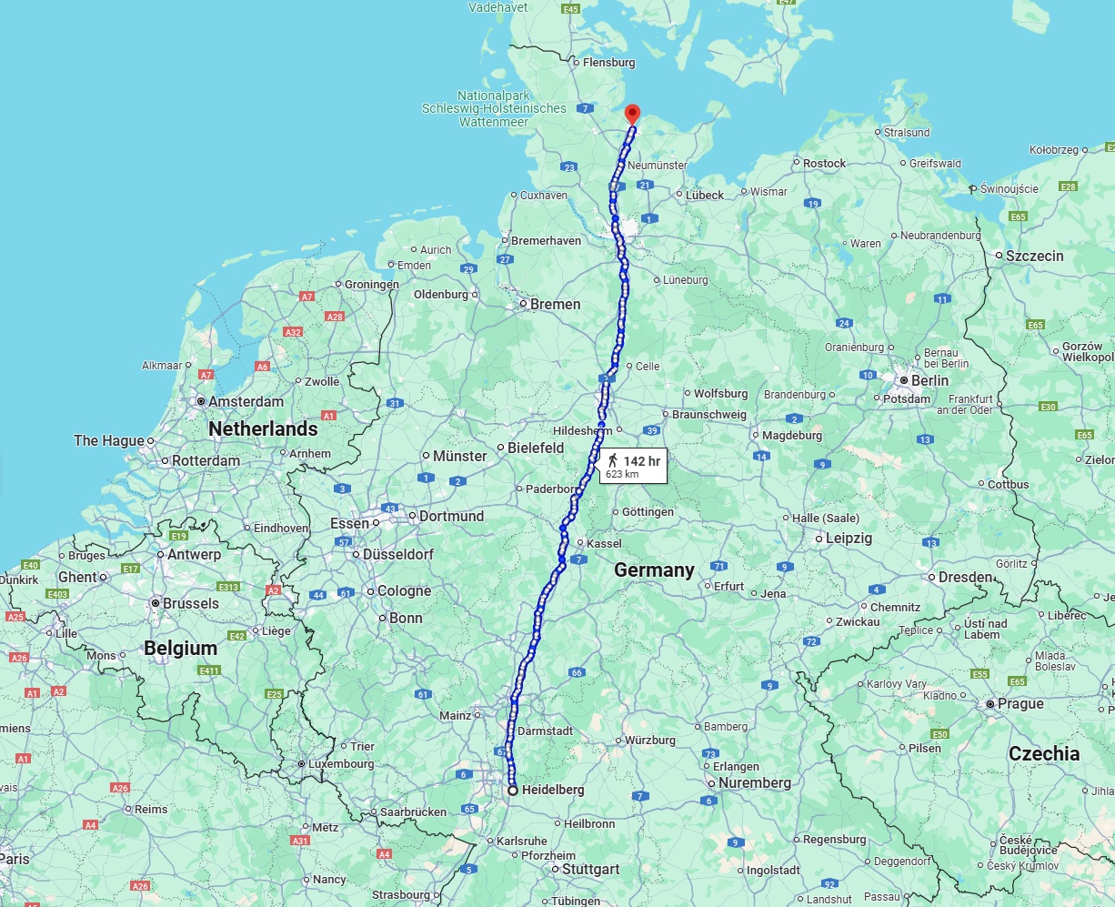 Anreise von Heidelberg Zu Kiel Über 