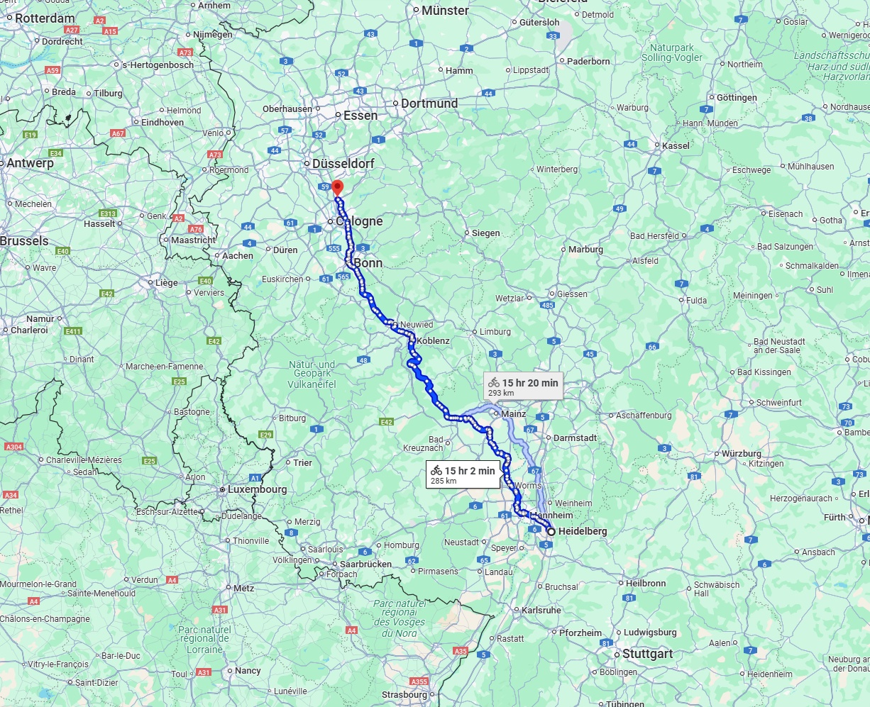 Anreise von Heidelberg Zu Leverkusen Über 