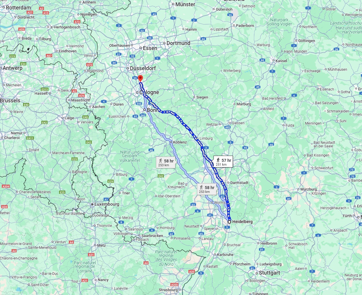Anreise von Heidelberg Zu Leverkusen Über 