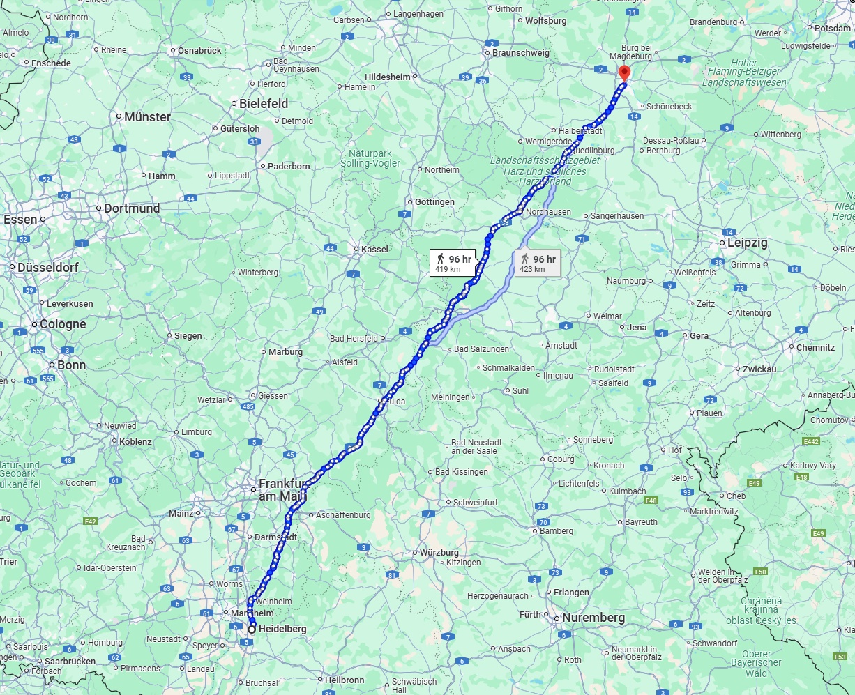 Anreise von Heidelberg Zu Magdeburg Über 