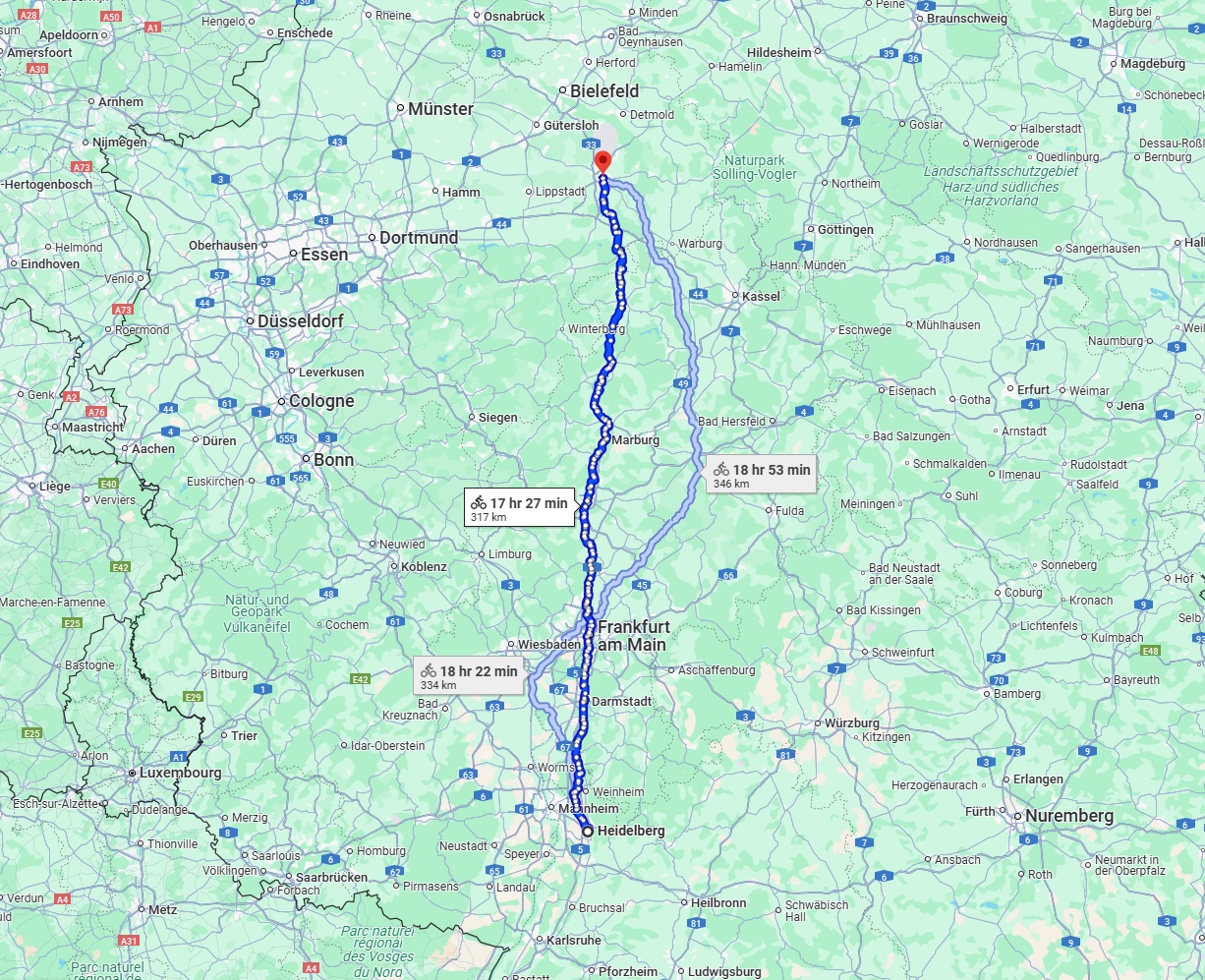Anreise von Heidelberg Zu Paderborn Über 