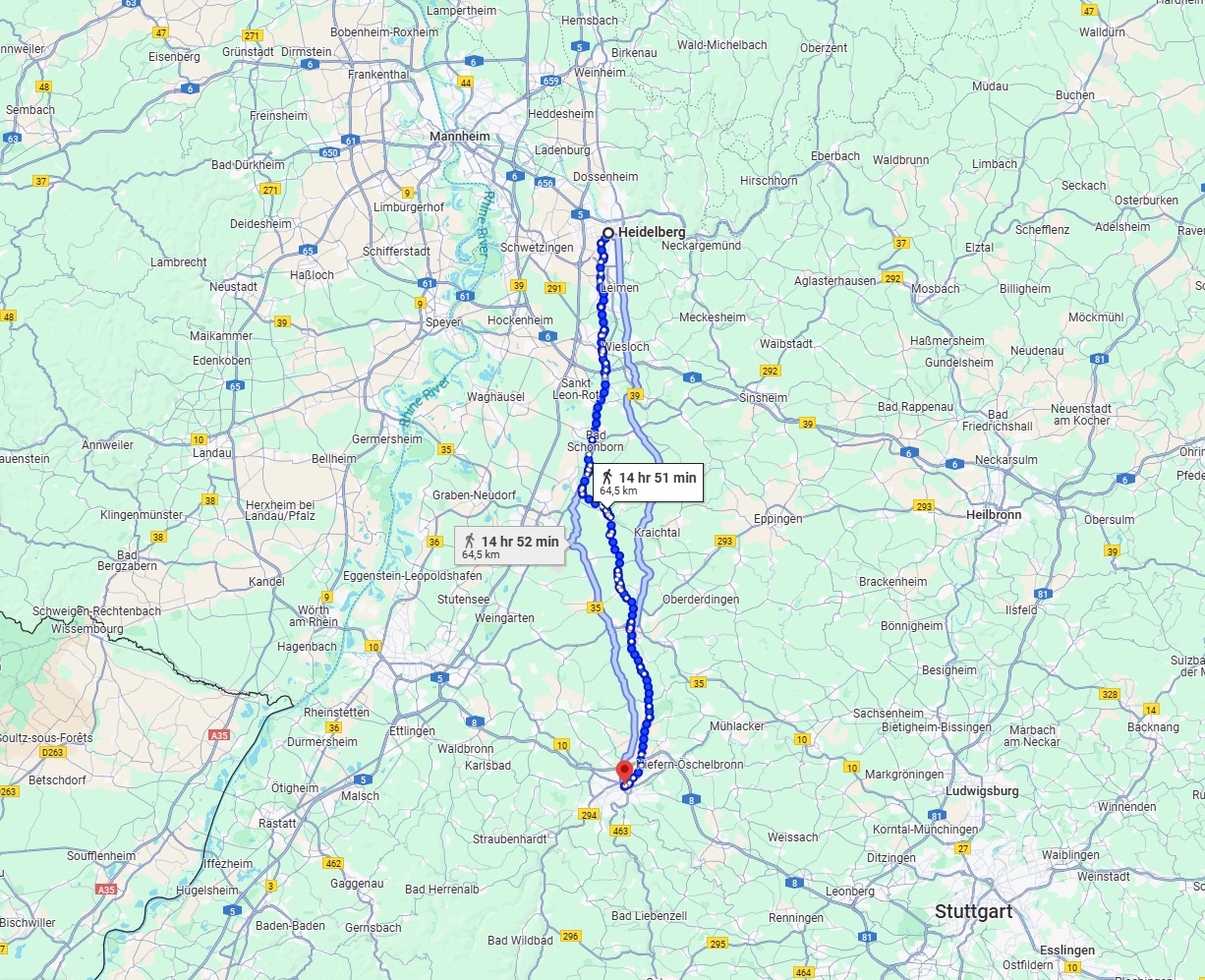 Anreise von Heidelberg Zu Pforzheim Über 