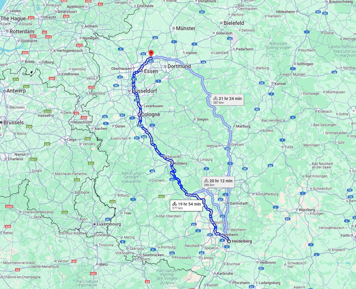 Anreise von Heidelberg Zu Recklinghausen Über 