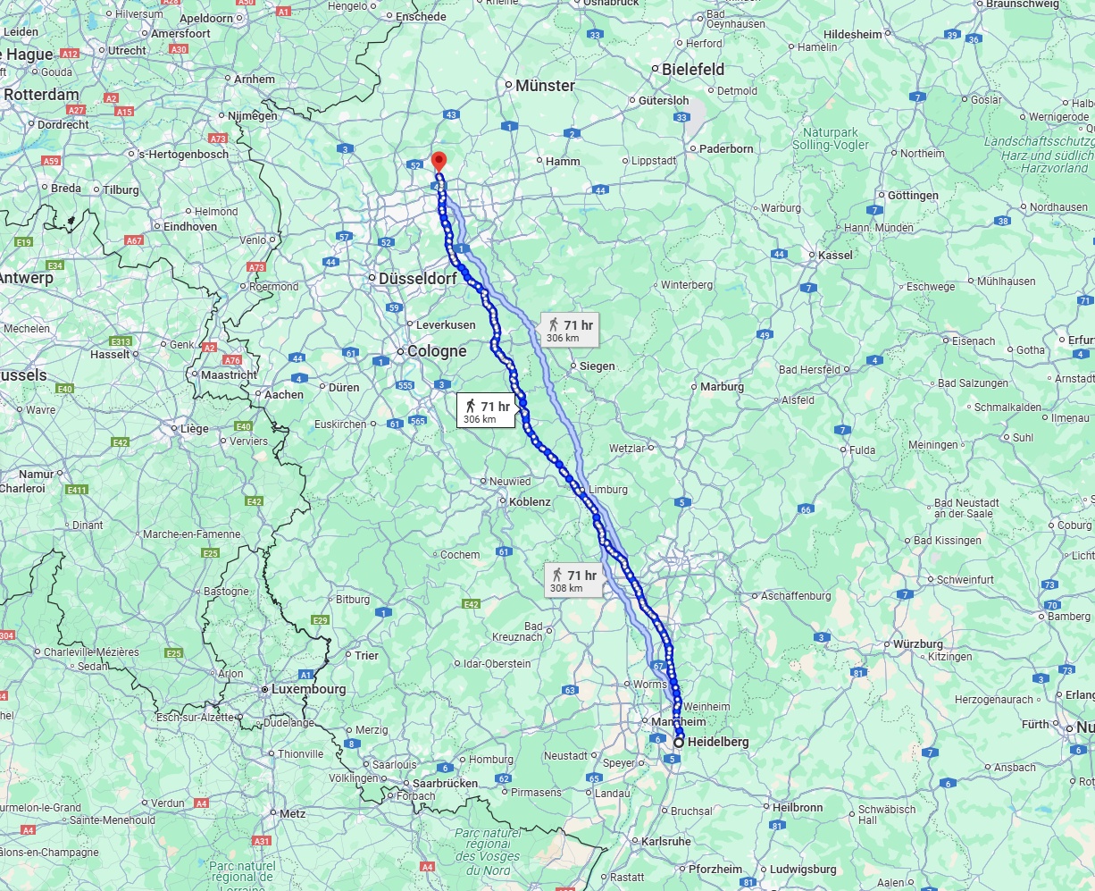 Anreise von Heidelberg Zu Recklinghausen Über 