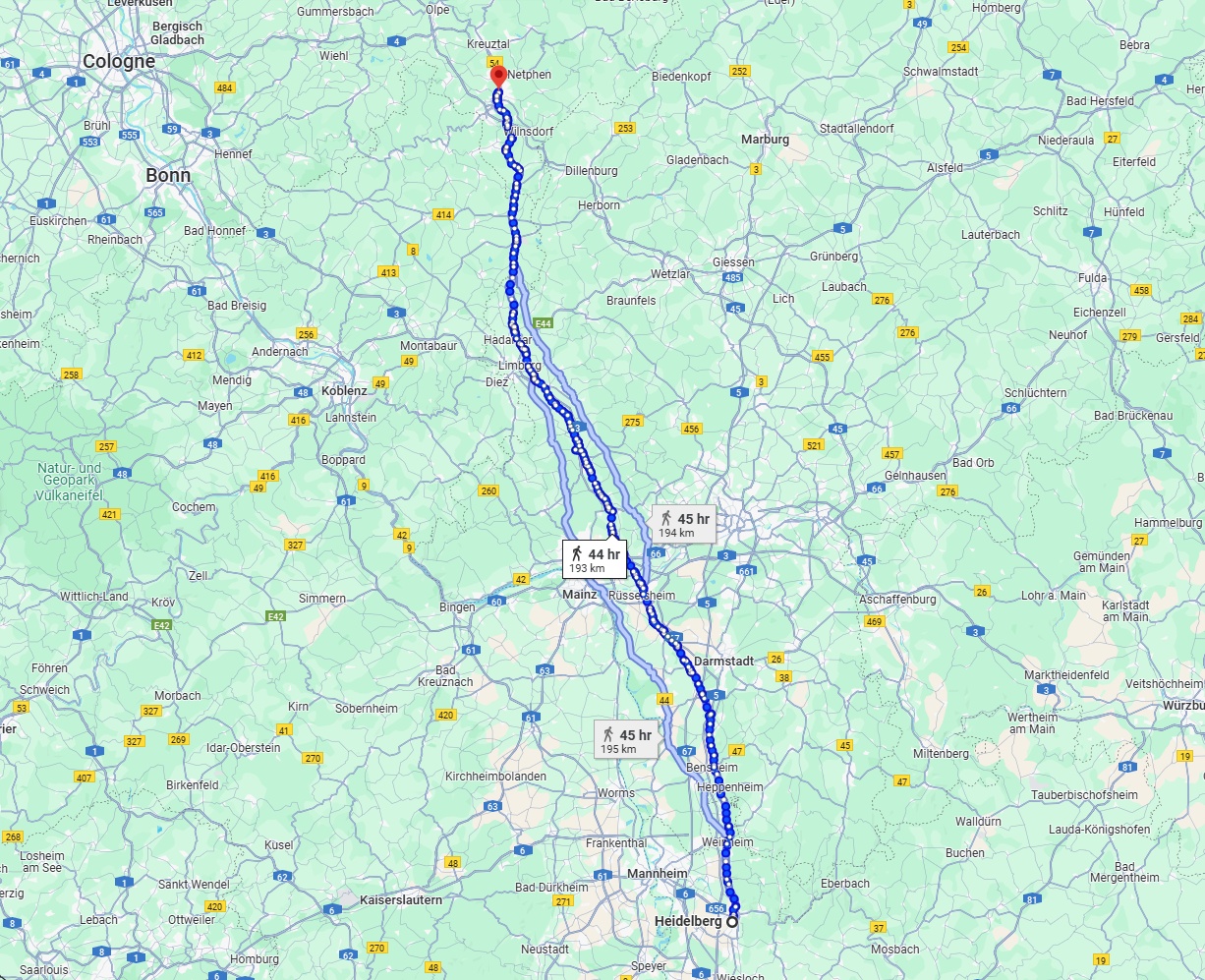 Anreise von Heidelberg Zu Siegen Über 