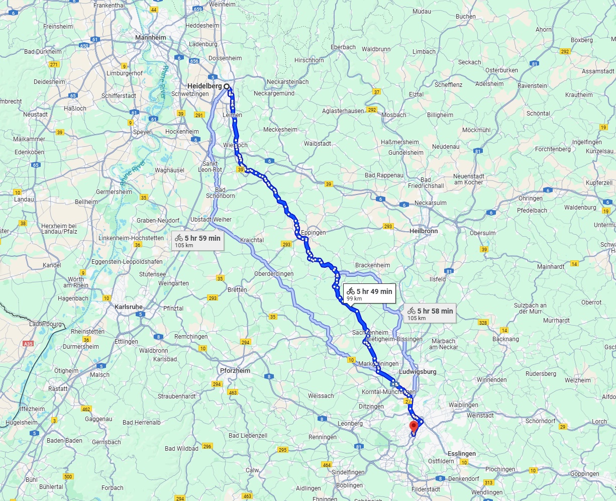 Anreise von Heidelberg Zu Stuttgart Über 