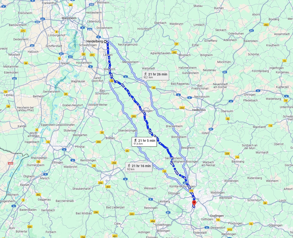 Anreise von Heidelberg Zu Stuttgart Über 