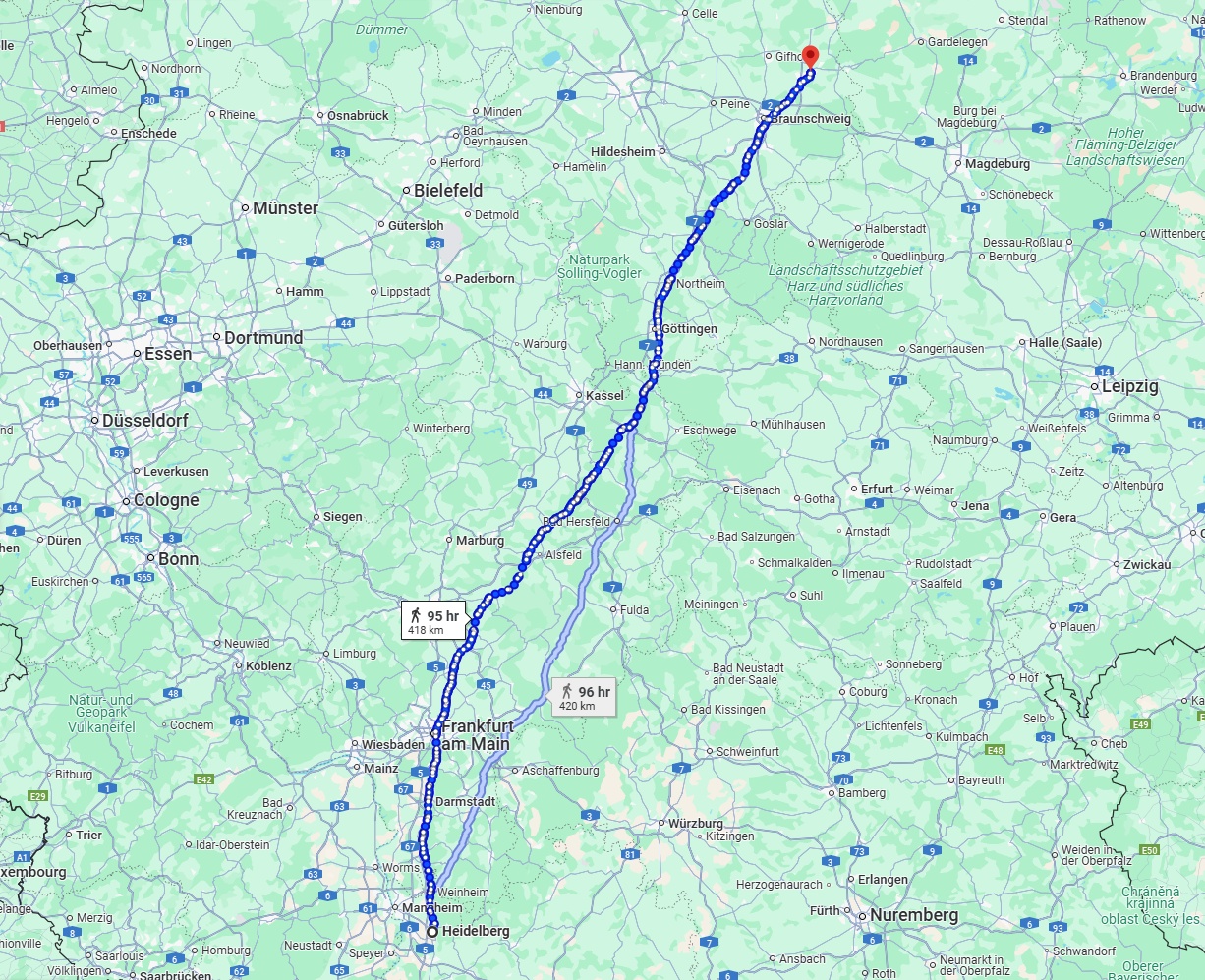 Anreise von Heidelberg Zu Wolfsburg Über 