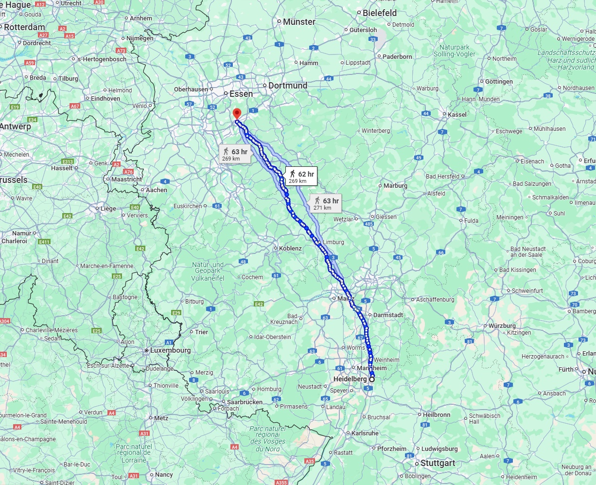 Anreise von Heidelberg Zu Wuppertal Über 