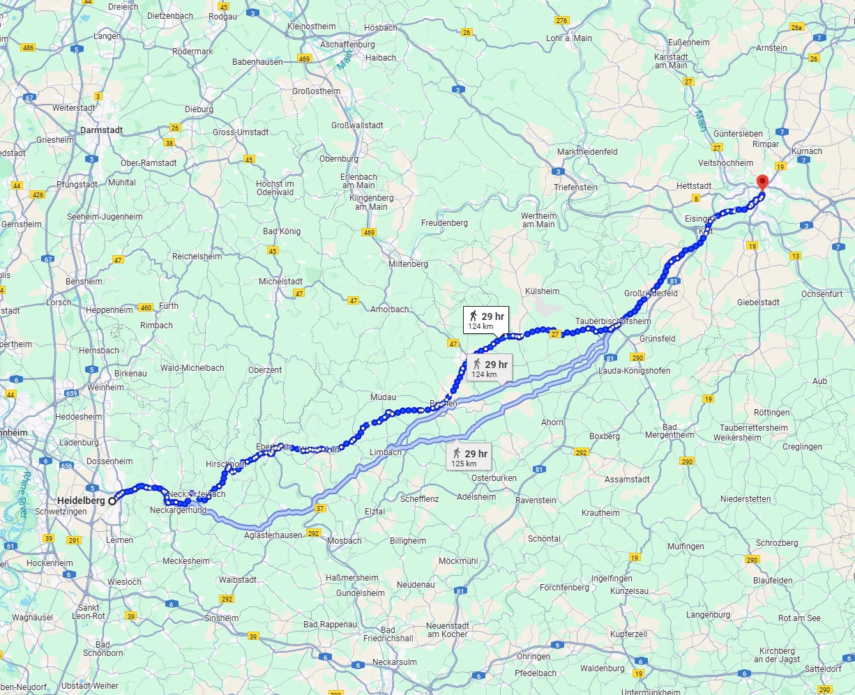 Anreise von Heidelberg Zu Würzburg Über 