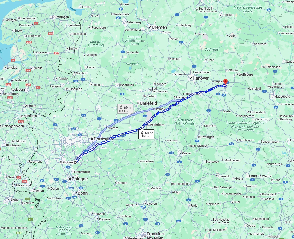 Anreise von Solingen Zu Braunschweig Über 