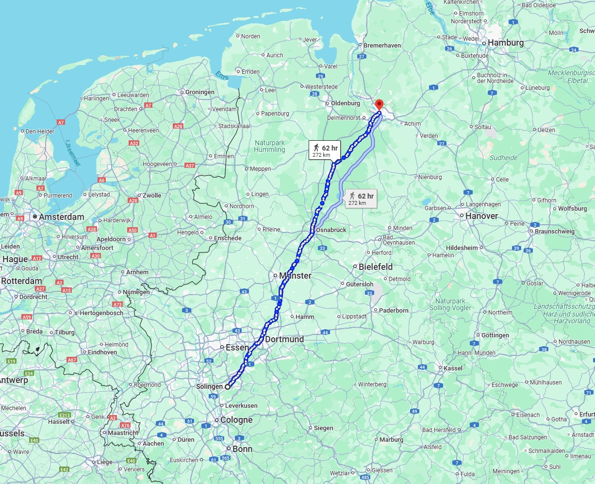 Anreise von Solingen Zu Bremen Über 